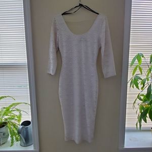 FIRE LOS ANGELES White Bodycon Dress (Medium)